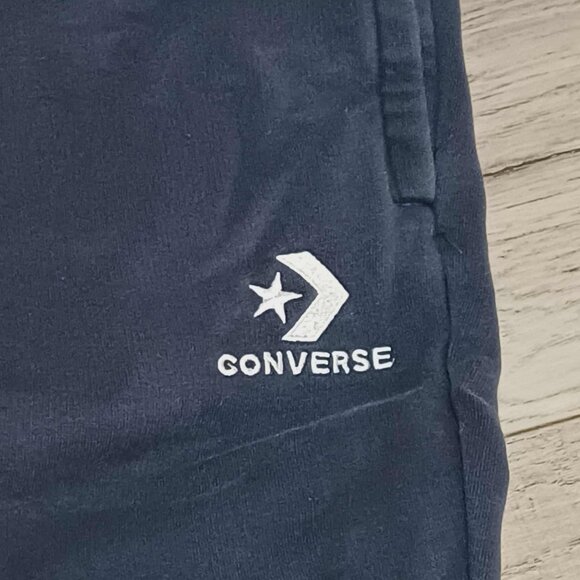 Men's Converse Sweatpants US Small(S) Black Sportswear Cuffed Joggers - Picture 3 of 8